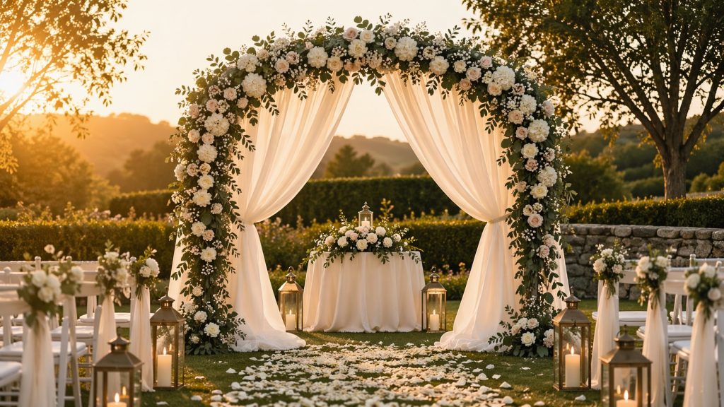 Fixation et stabilisation d'une arche de mariage