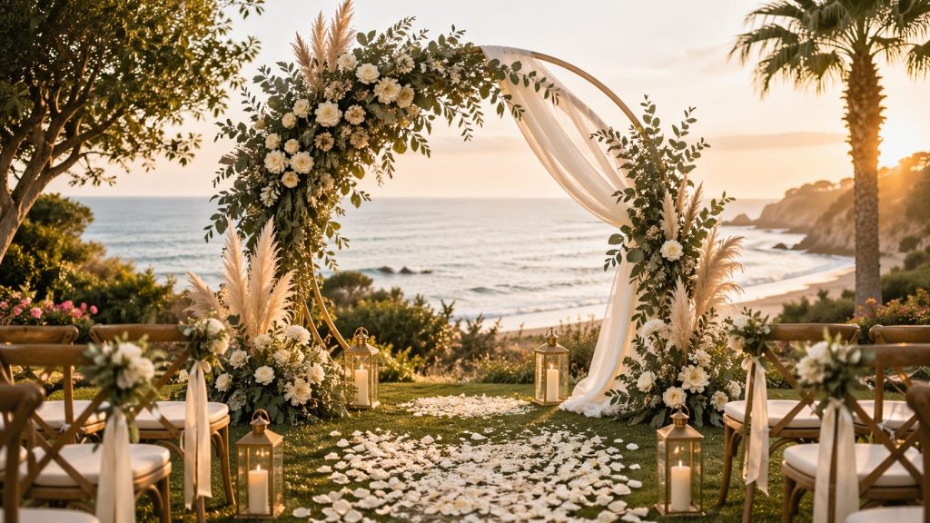 Choisir une arche de mariage selon le lieu : jardin, plage ou salle